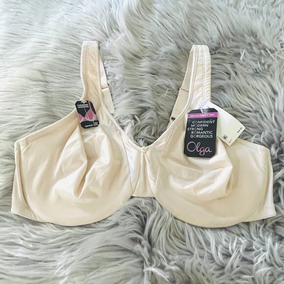 *NWT* Olga Signature Support Satin Bra - Picture 4 of 8